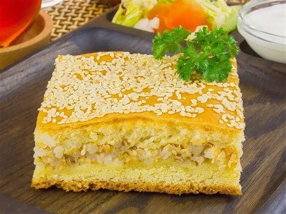 Заливной пирог с горбушей и рисом. Заливной пирог с горбушей и рисом