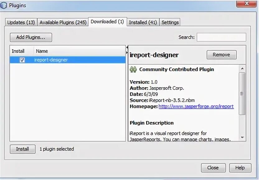 Plugin component. Plugin component