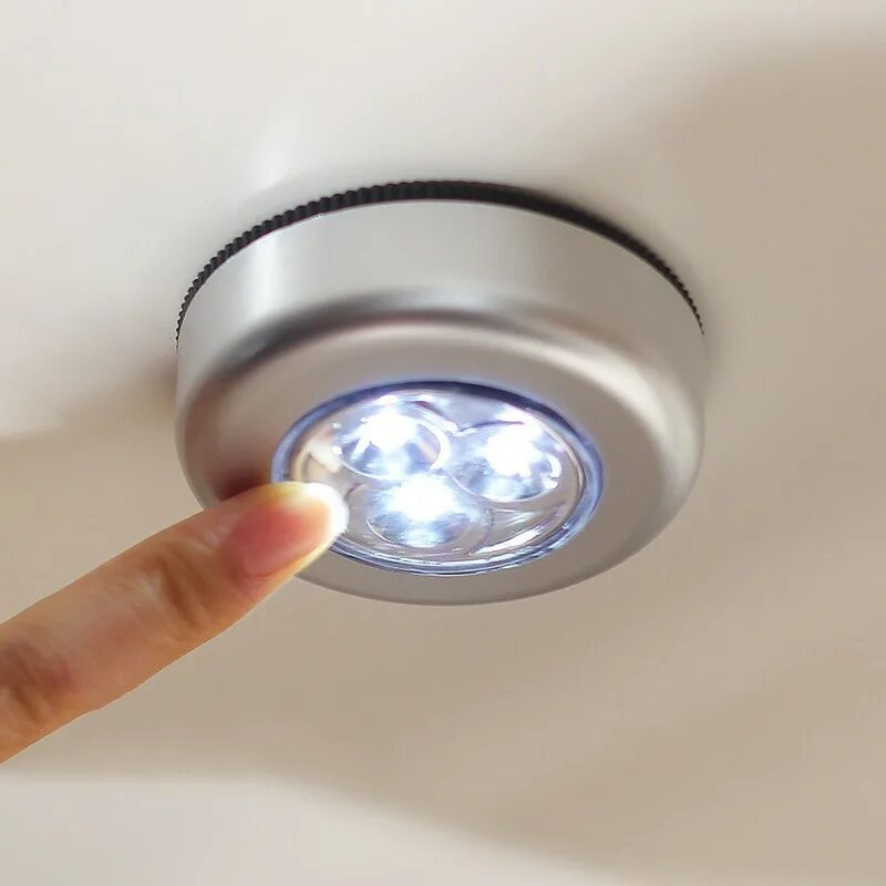 Светильник на липучке. Светодиодный фонарь-подсветка push light 3 вт на батарейках. точечный светильник диодный ip64. пушлайт светильник на батарейках. светильник светодиодный touch на батарейках 3хааа.