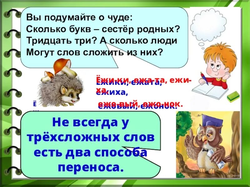 Ежонок суффикс