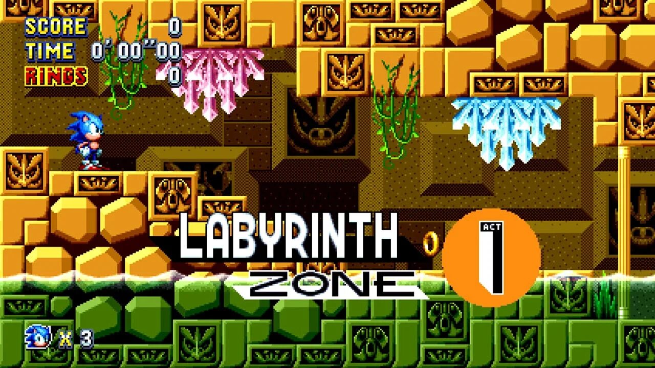 Labyrinth zone. Sonic 1 labyrinth. соник зона лабиринт. sonic the hedgehog labyrinth zone. зона лабиринт соник 1.
