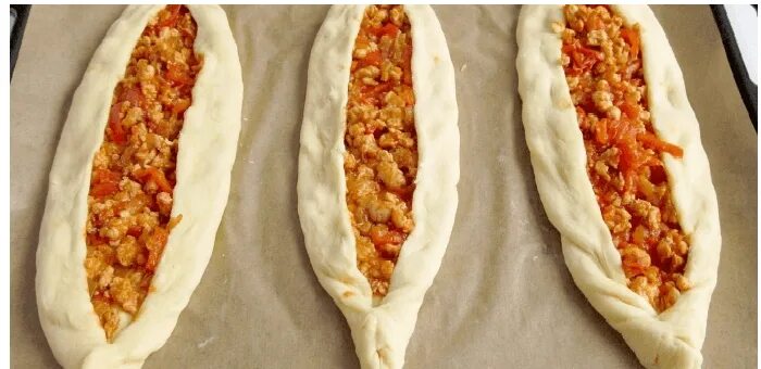 Пиде с фаршем (турецкая лепешка) → Восточная кухня → CHEF.tm - Лучшие рецепты