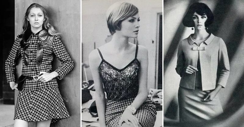 Зарисовки Евгении Хартлебен-Куракиной к фотовыставке "Ленинградские моды 60-70х"