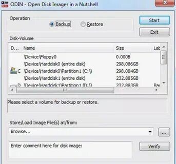 Open disk