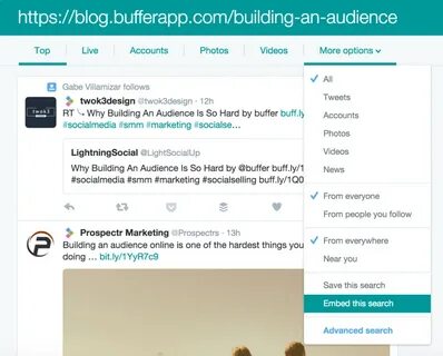 Search embed search