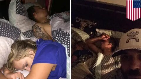 “Guy comes home to find #cheating gf sleeping with another man, takes selfi...