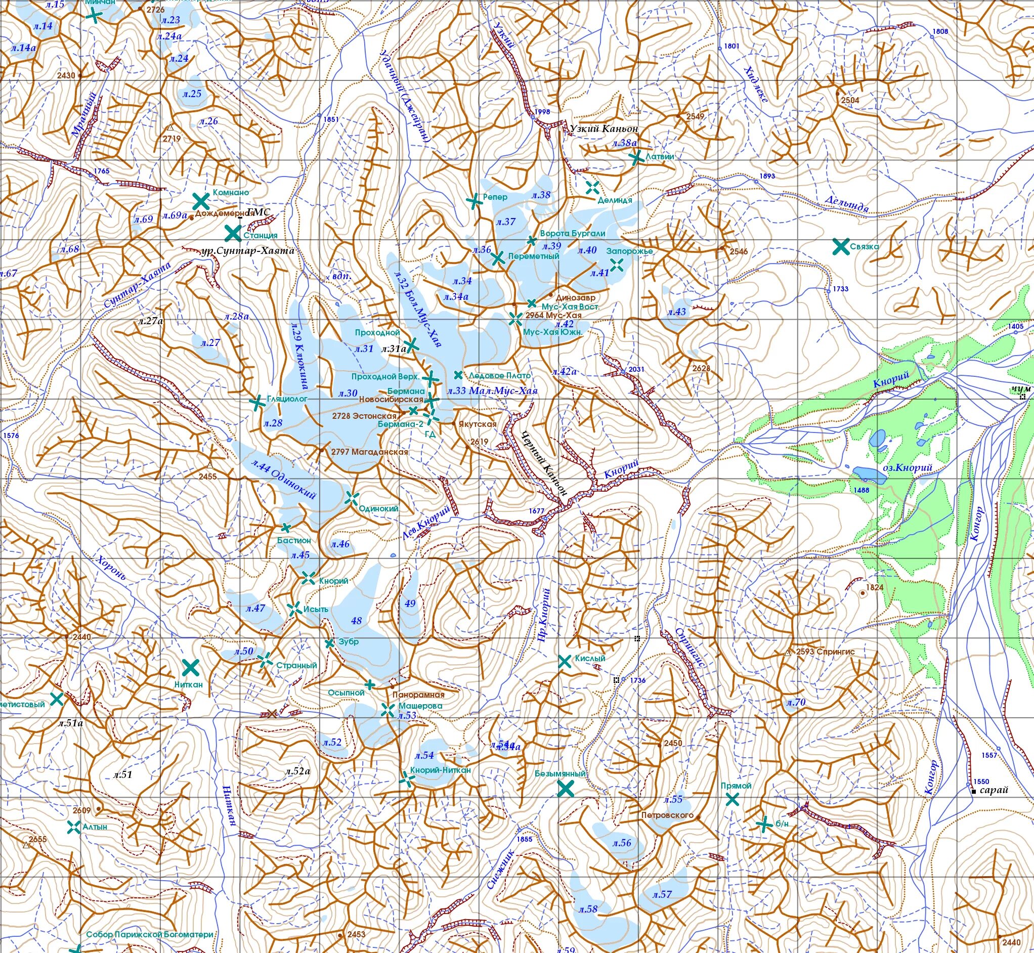 Сунтар хаята на карте. Сунтар хаята на карте