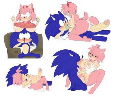 bluechika, amy rose, sonic the hedgehog, sega, sonic (series), color, anthr...