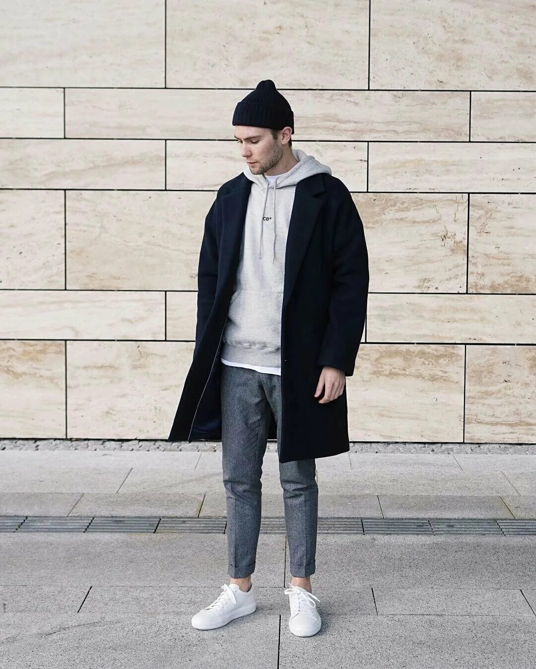Пальто с толстовкой с капюшоном мужчины сочетание london-collections-men-fall-winter-2015-street-style-05 Streetwear, Style street