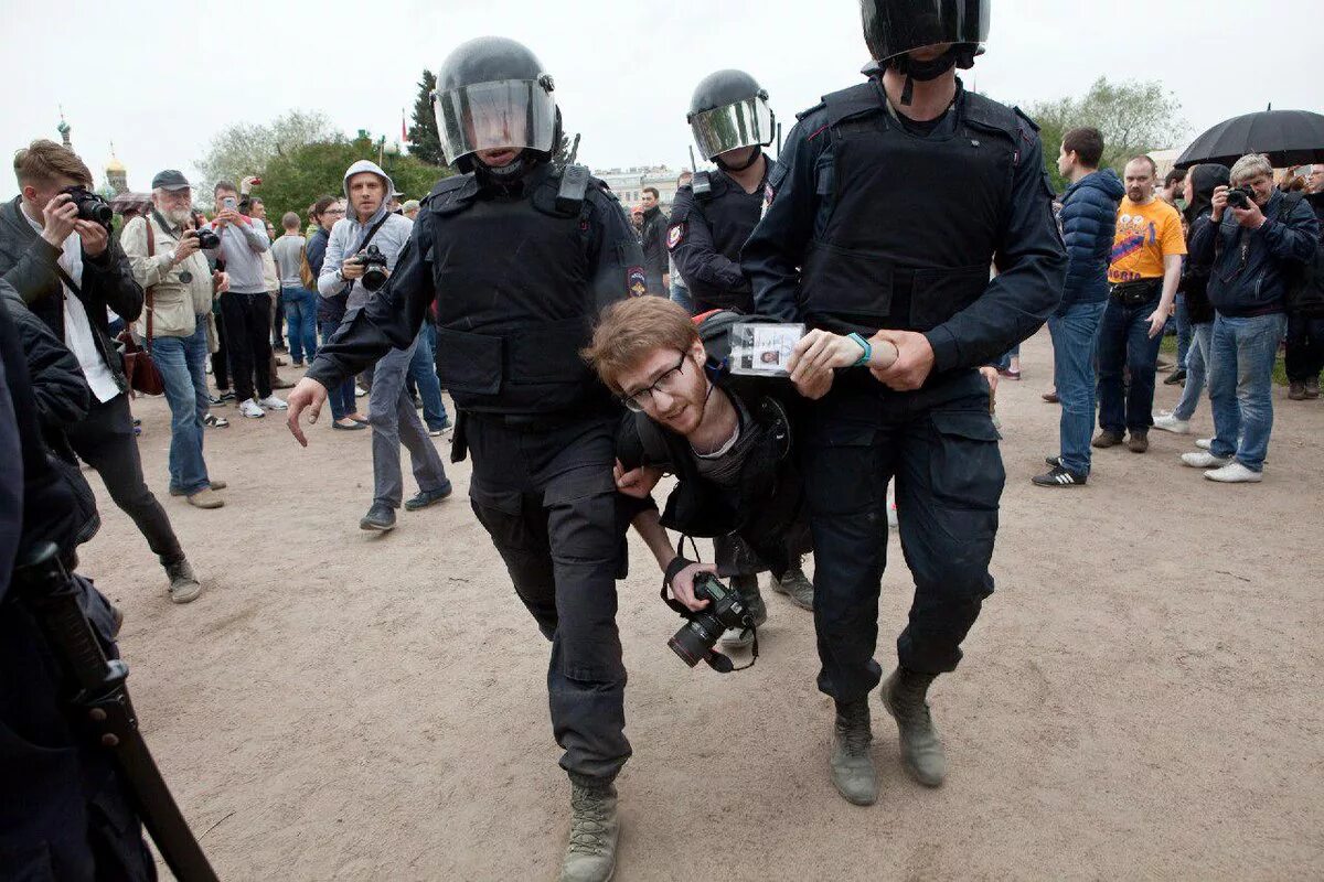 Митинг доклад. Задержание Давида Френкеля. Неповиновение полиции.