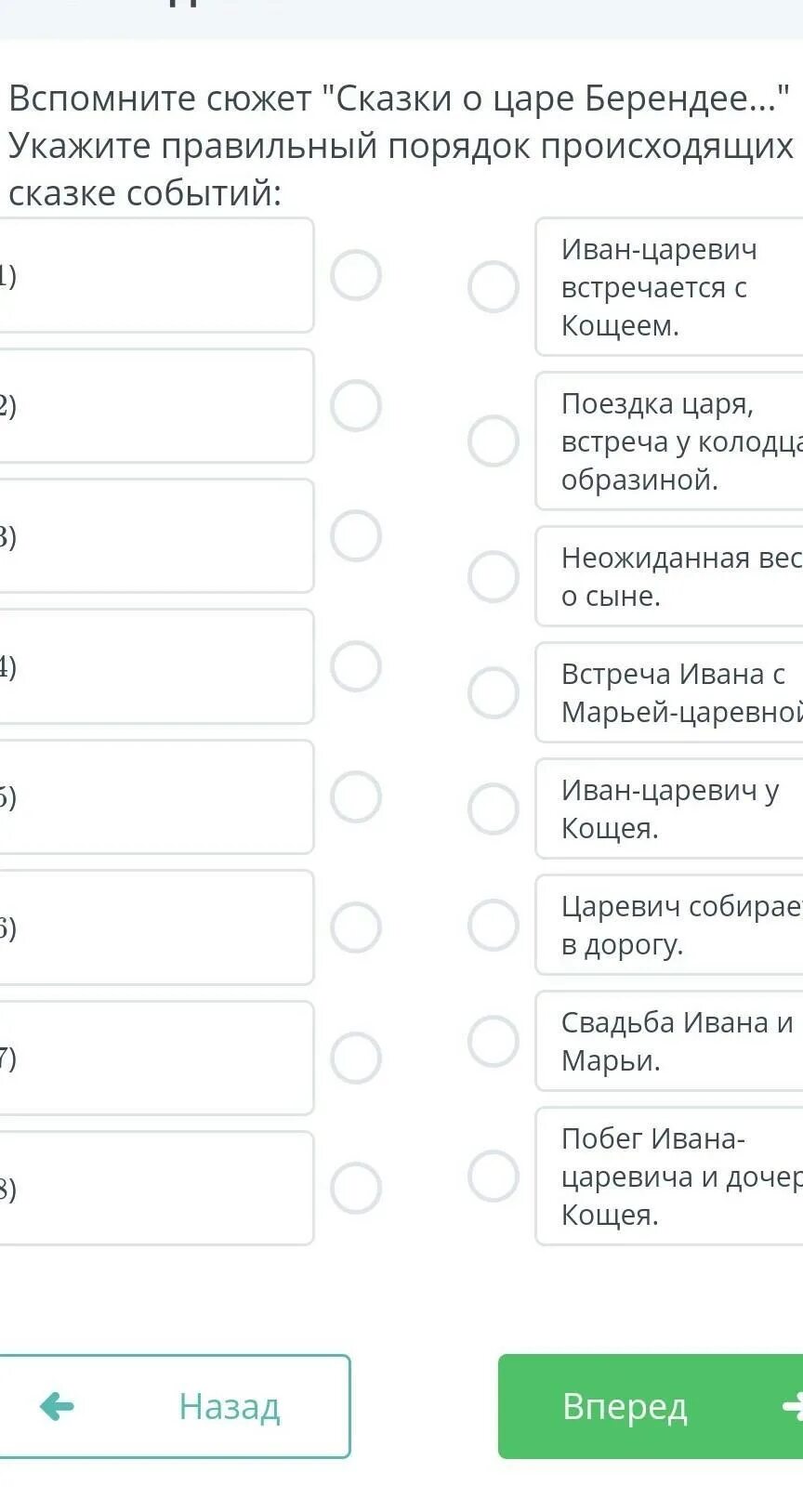 Запиши в определенной последовательности все события сказки. Хронология событий в сказке о берендее. вспомни в какой последовательности происходили события в сказке были.