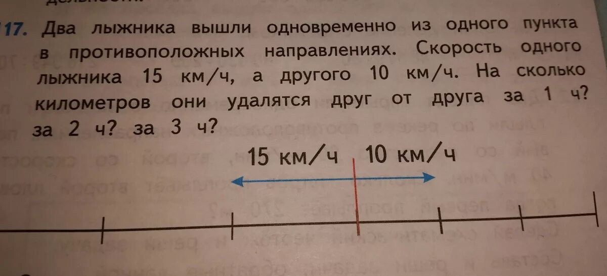 Два лыжника вышли одновременно в противоположных направлениях. Из одного пункта одновременно в противоположных направлениях. Два лыжника вышли одновременно из одного. Два лыжника вышли в противоположных направлениях. 2 лыжника одновременно вышли из пункта а