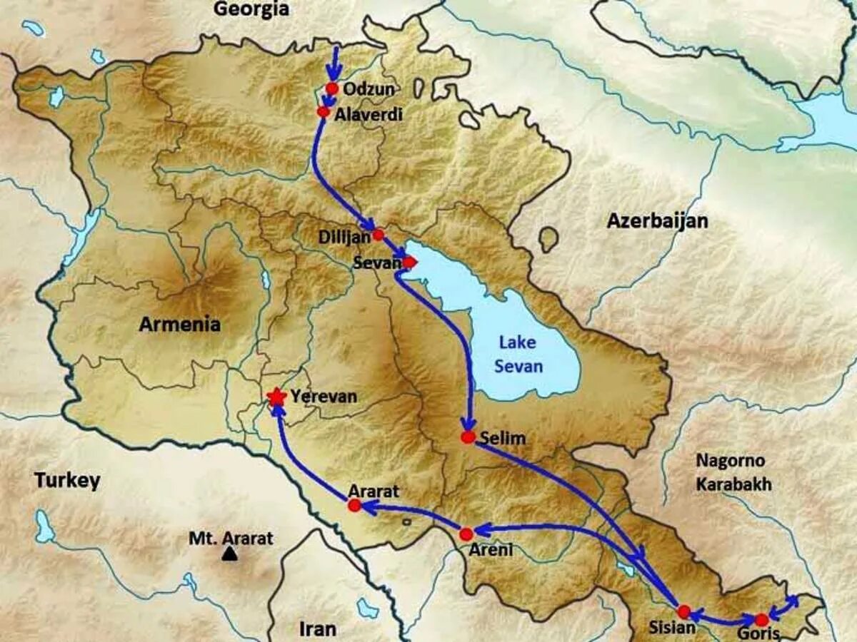 Ереван и гора Арарат на карте. Севан озеро Арарат. Маршрут от горы Арарат до города ур. Река Севан Армения. Арарат находится в армении