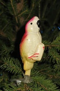 Елочная игрушка попугай