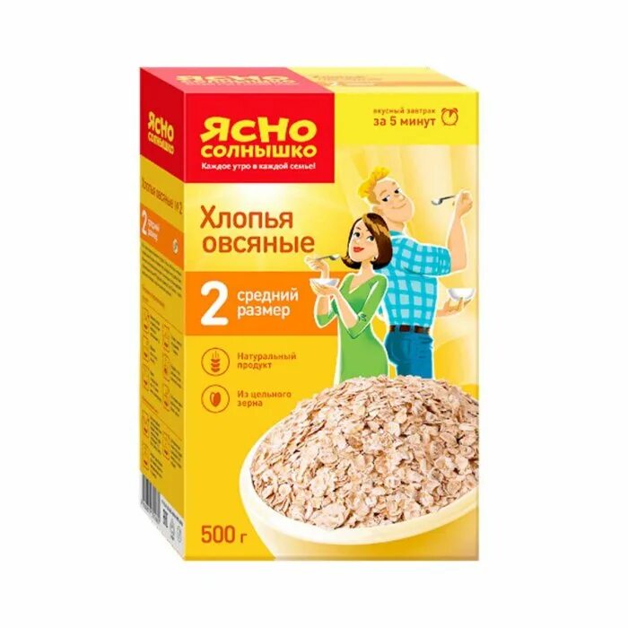 Содержание овсяных хлопьев
