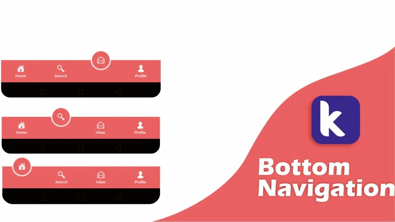 Bottom nav. Bottom navigation bar. bottom navigation view. bottomnavigationview. fab in bottom navigation view.