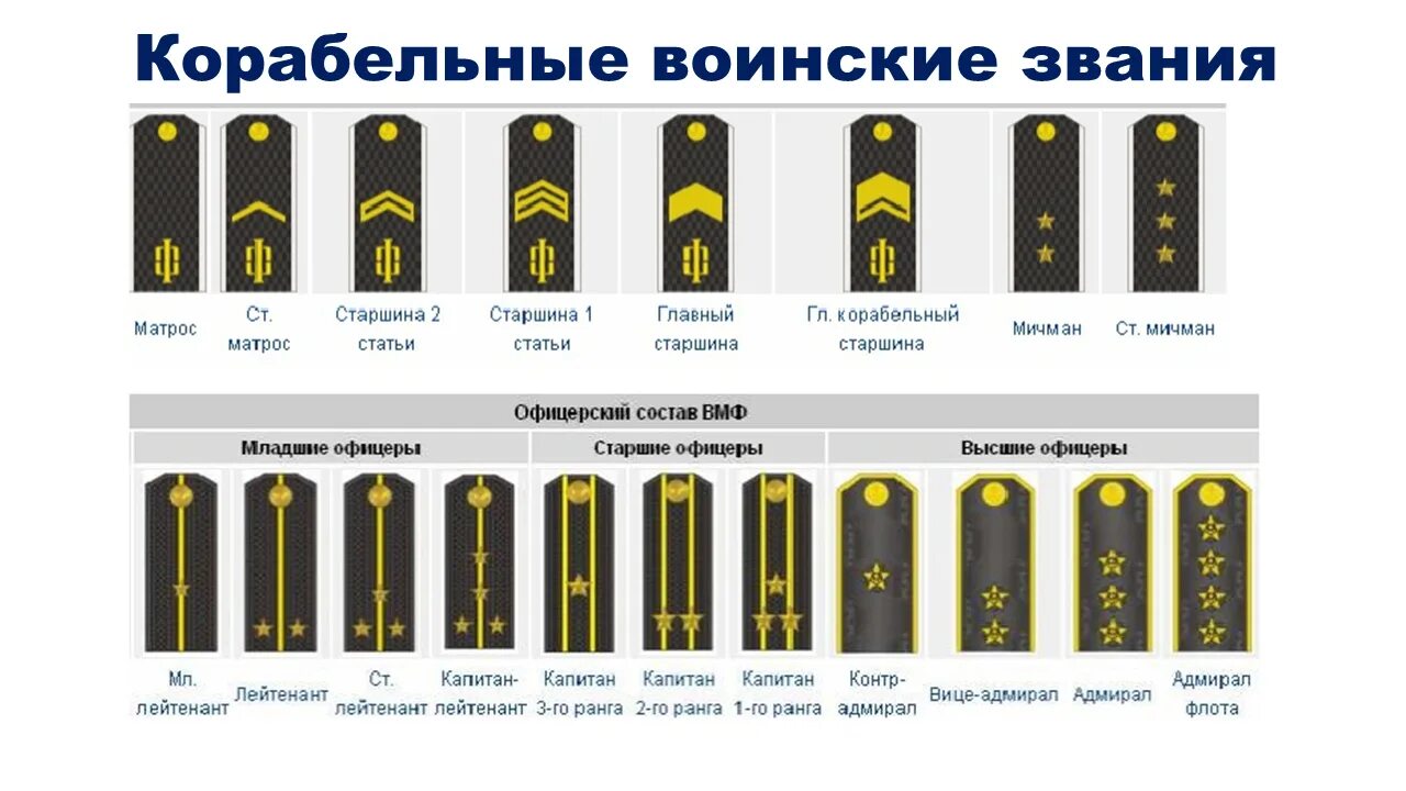 Как определить погоны. Воинские звания армии РФ И погоны ВМФ. Воинские звания по возрастанию в армии России морского флота. Морские погоны и звания в России военно-морском флоте. Морские звания в военно-морском флоте по возрастанию России и погоны.