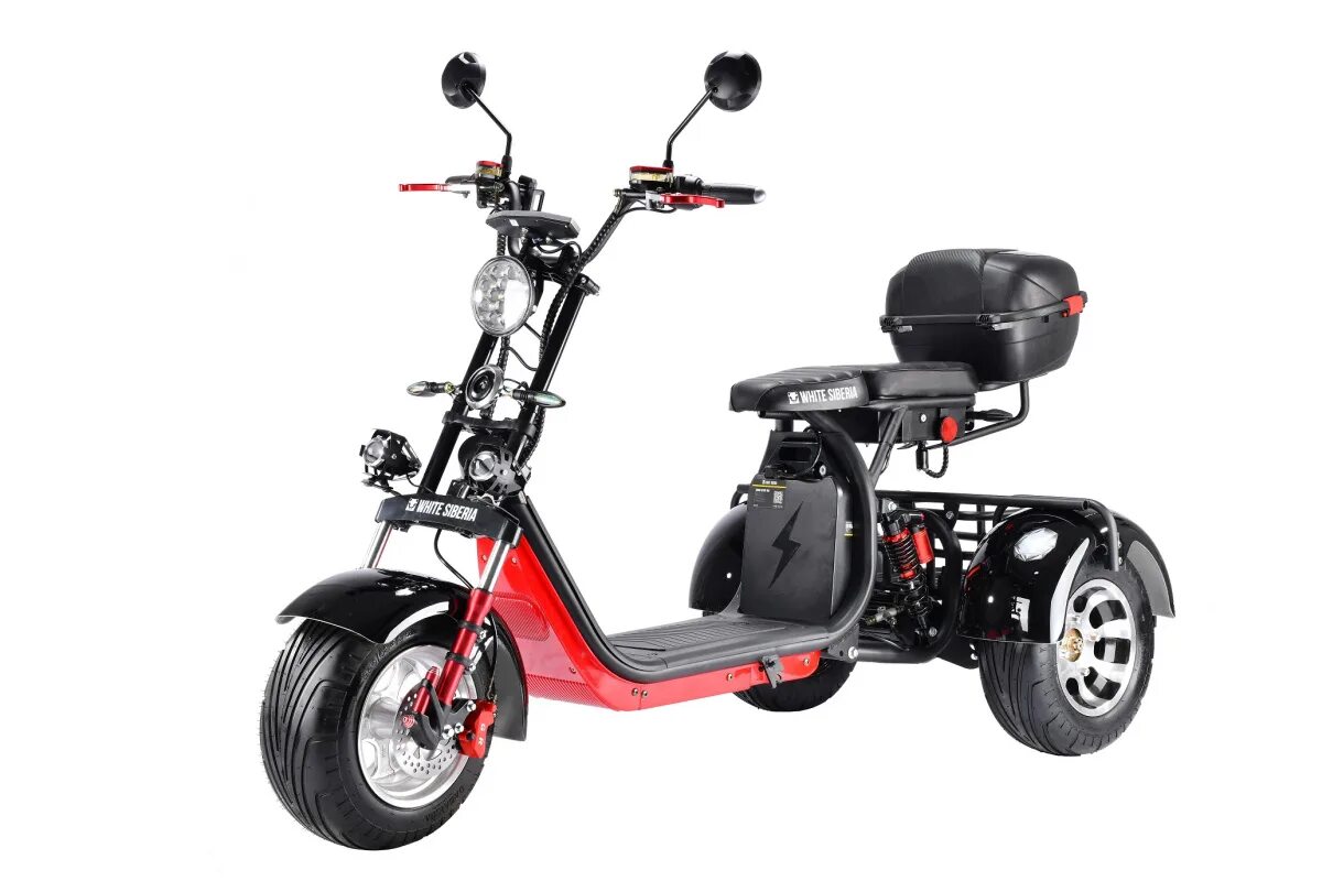 WS-Pro Trike+ 3000w. Citycoco Trike Pro 12. Citycoco 3000w. Citycoco WS Pro Trike 3000 w. Купить двухместный электроскутер