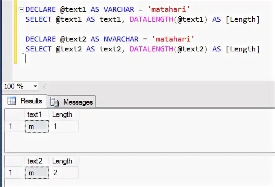 Nvarchar в sql какие данные пример sql TSQL DatePart Week in ww format 01 instead of 1 Stack Overflow