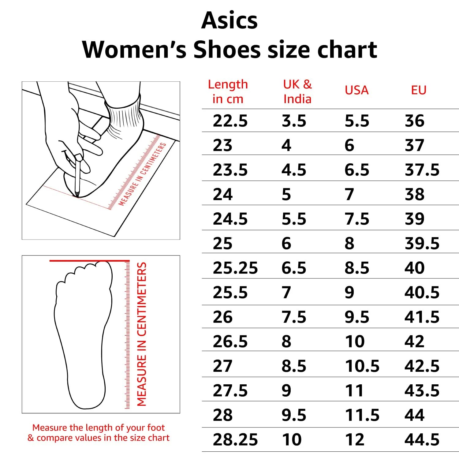 Размерная сетка асикс кроссовки женские. ASICS Size Chart. ASICS Размерная сетка. Размерная сетка асикс кроссовки мужские. 7 uk размер