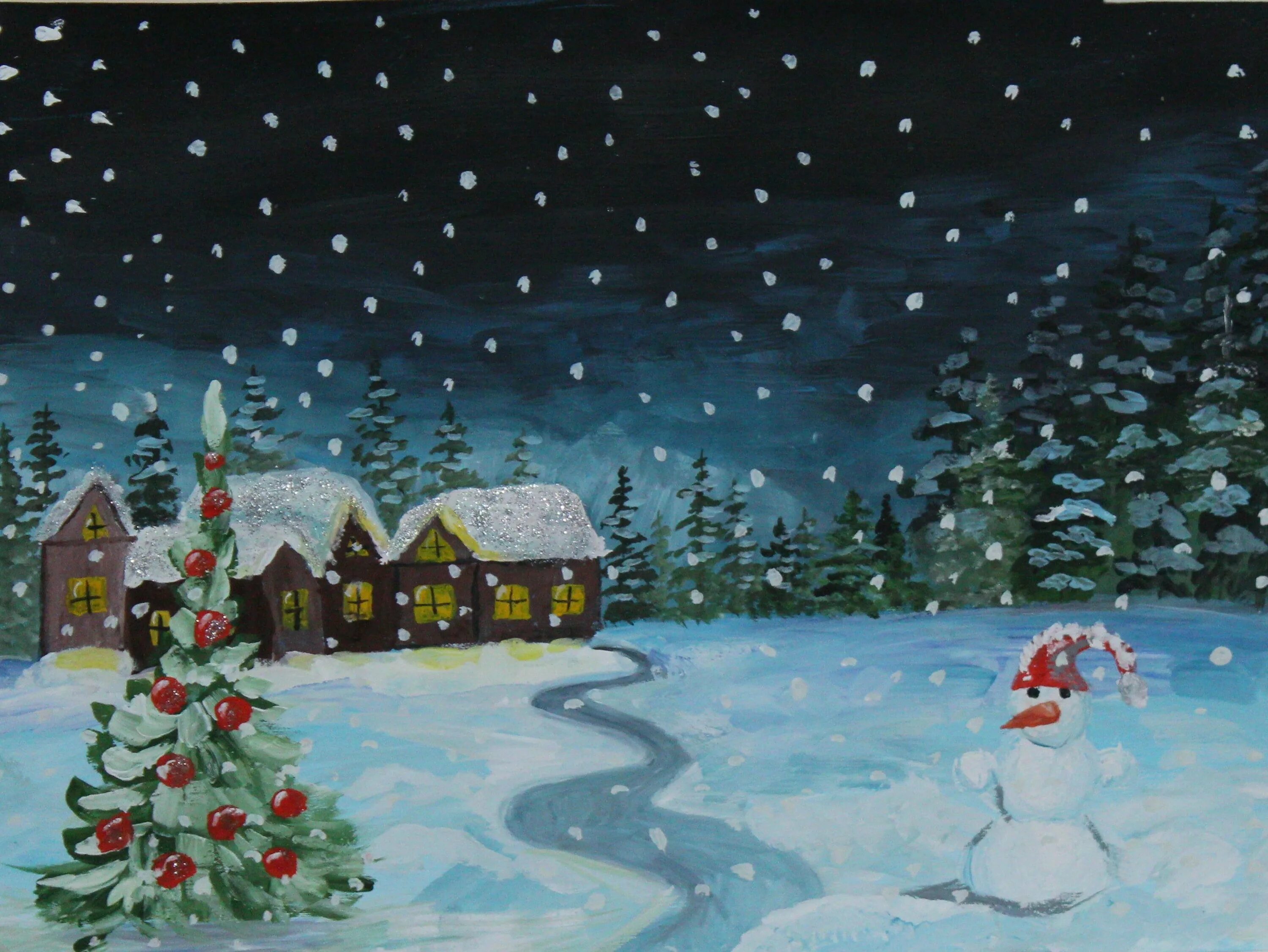 Рождественские рисунки. Сказочная рождественская ночь. Рисунок рождественская ночь. Свет рождественской звезды конкурс рисунков. Рисунок на тему рождество христово.