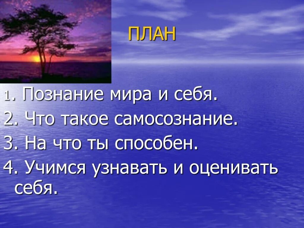 Презентация Познай самого себя. Я познаю себя.