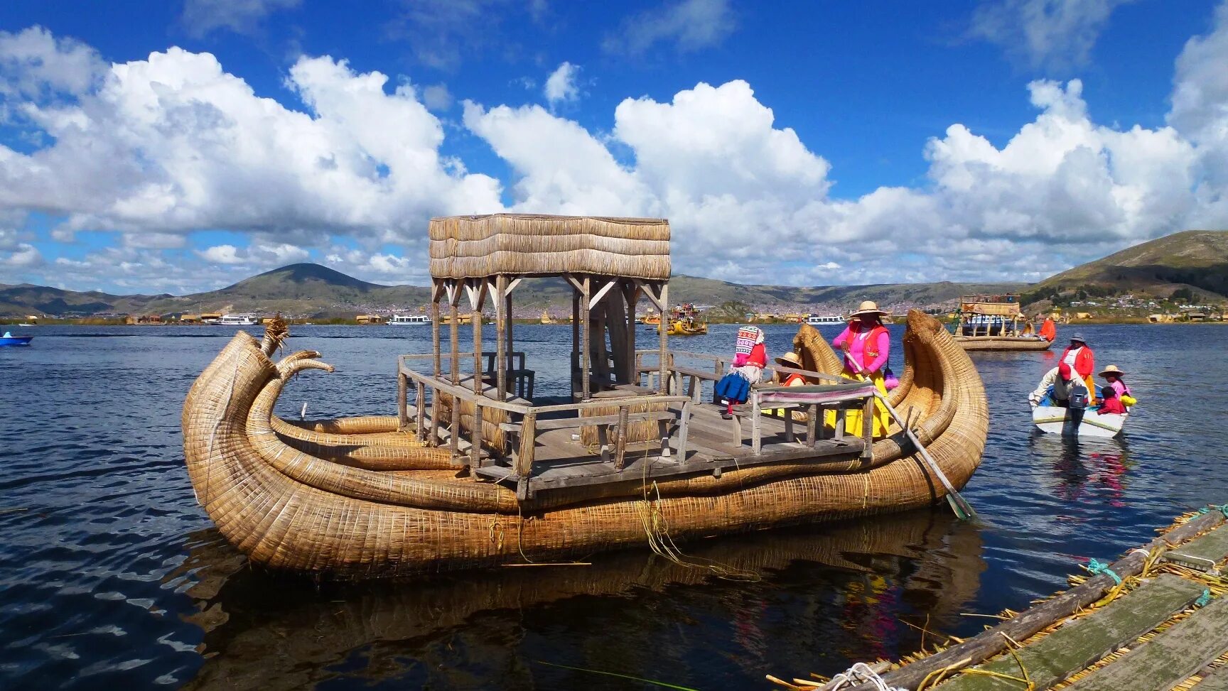 The floating islands of lake titicaca