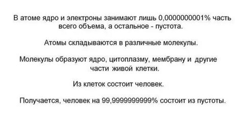 Все состоит из пустоты
