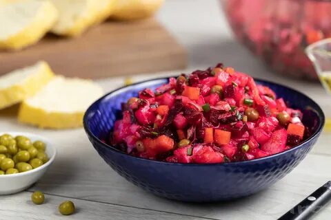 Винегрет рецепт с маринованными огурцами