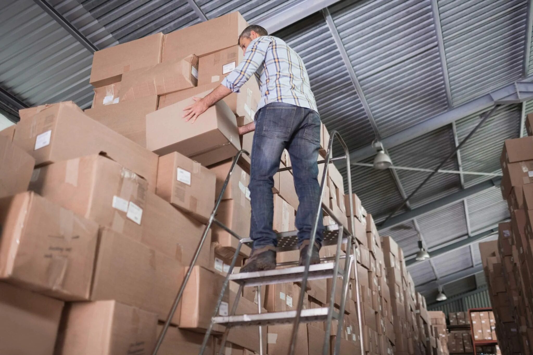 Workers load. Проблемы на складе. Персонал склада поддоны картинки. Загруженный палет и человек рядом. Warehouse Ladder .STL.