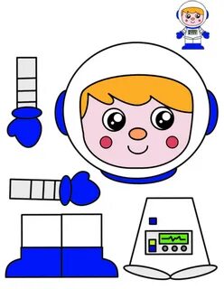 Космонавт аппликация для детей (57 фото) .