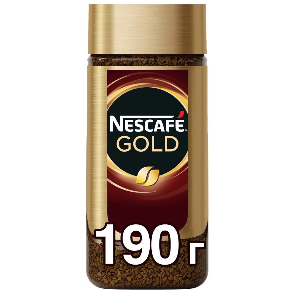 Кофе nescafe gold 190 г. Кофе Нескафе Голд 190 грамм. Кофе растворимый Nescafe Gold, 190г. Нескафе Голд 190 гр стекло.