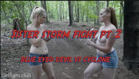 #054b Step-Sister Fight Part 2: Riders Of The Storm-Mud Catfight-Blue Eyed ...