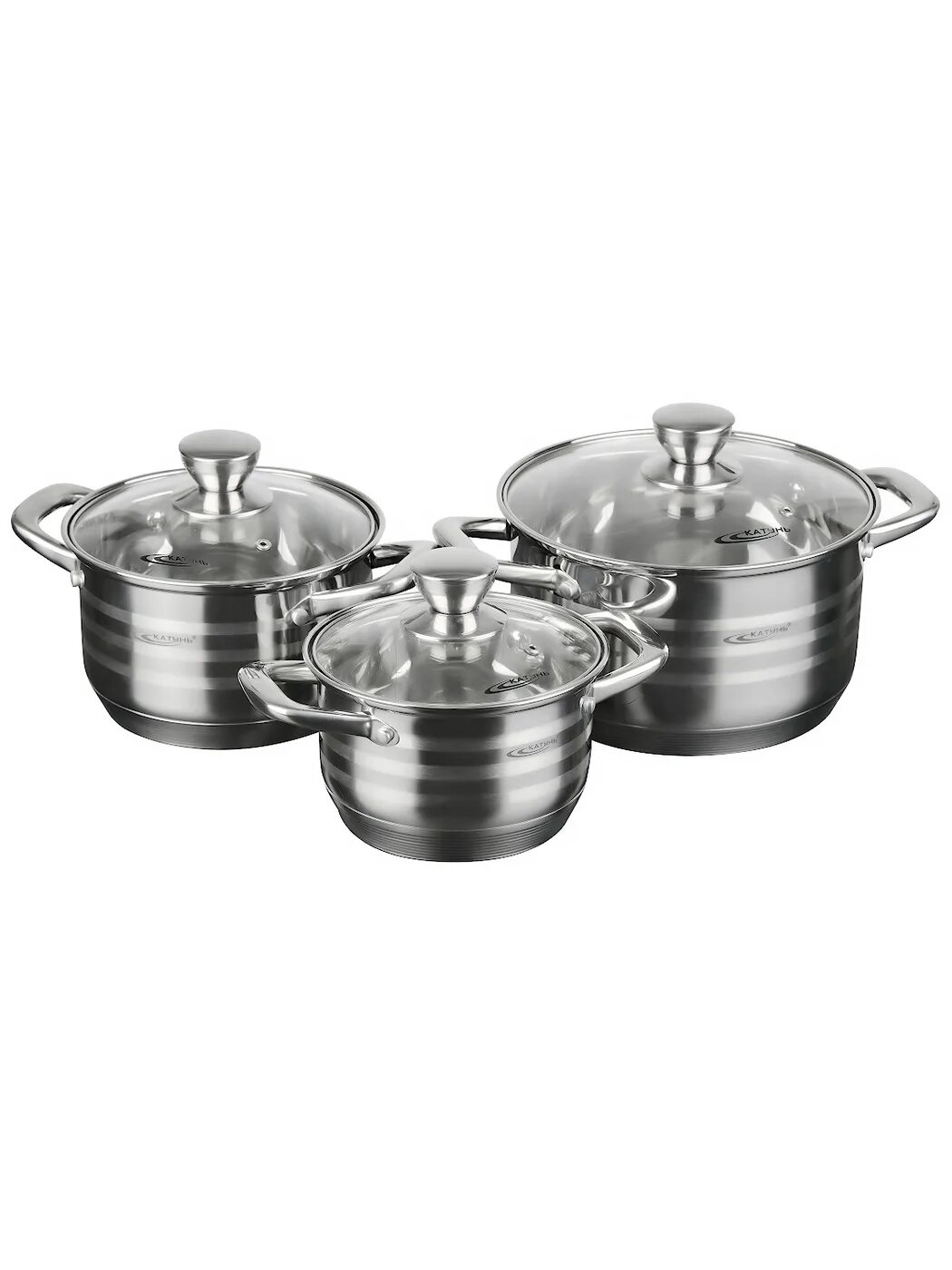 Кастрюля элис. 5см (кт16-d-16). Кастрюля элис. Кастрюля катунь элис. Набор кастрюль нерж.