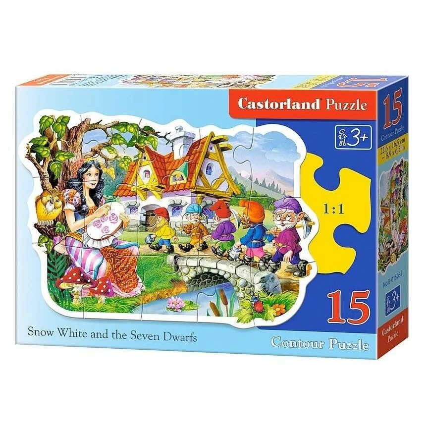 Пазл средний. Пазлы белоснежка castorland. пазлы castorland puzzle 15. касторленд пазл 120 белоснежка. пазлы белоснежка и семь гномов.