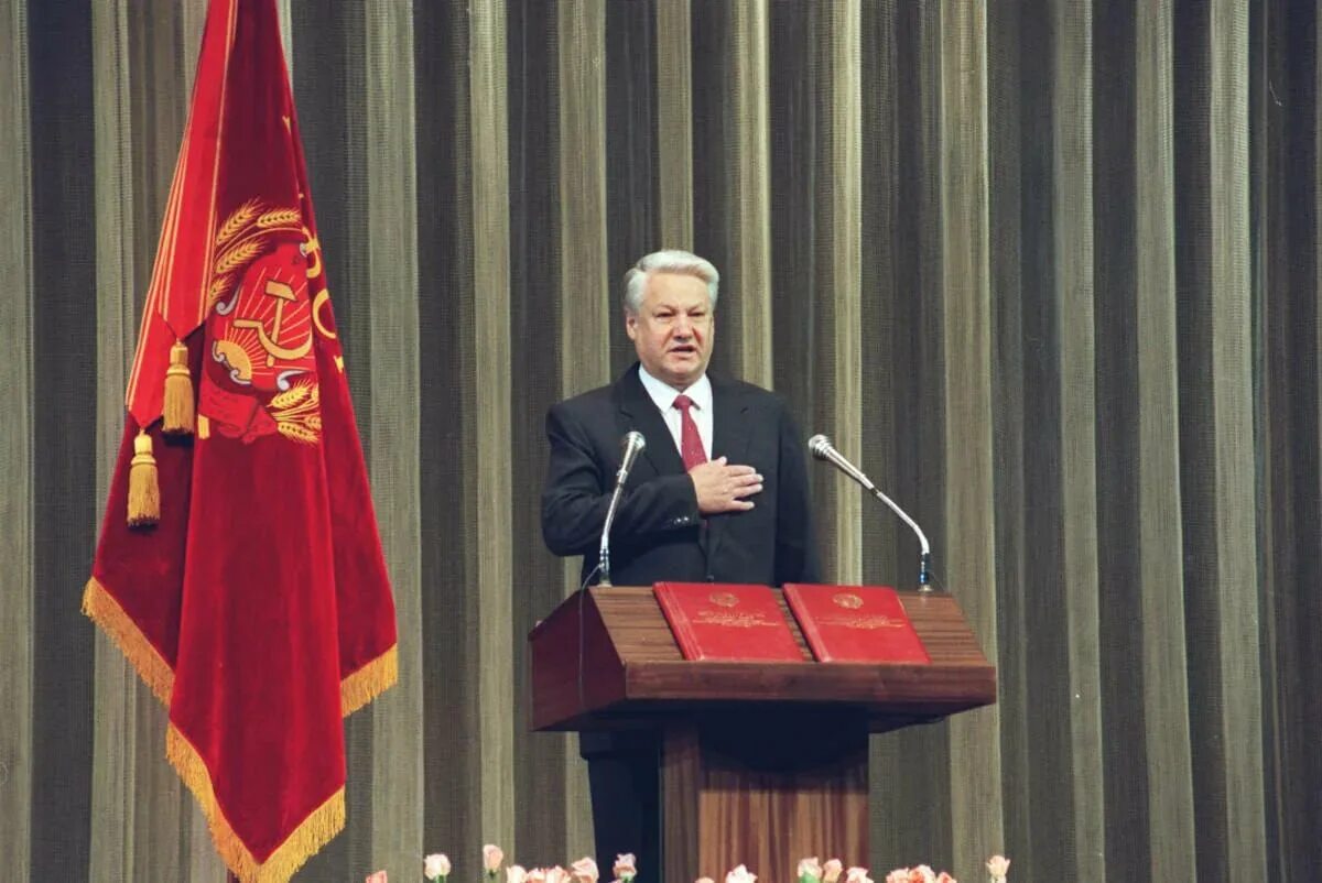 Избрание б ельцина президентом рф. Инаугурация Бориса Ельцина 1991.