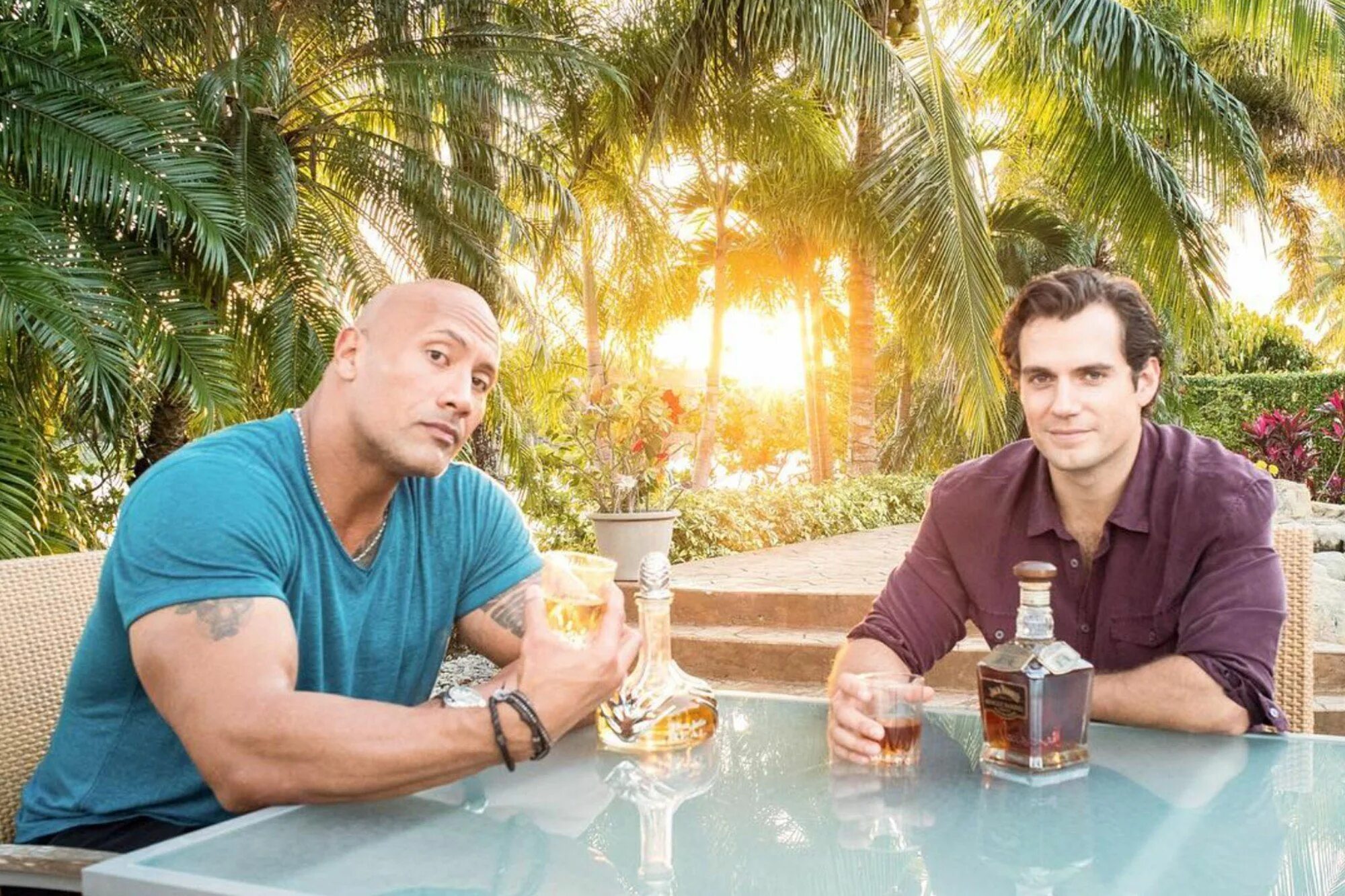 2 men in the world. Henry Cavill and Dwayne Johnson.