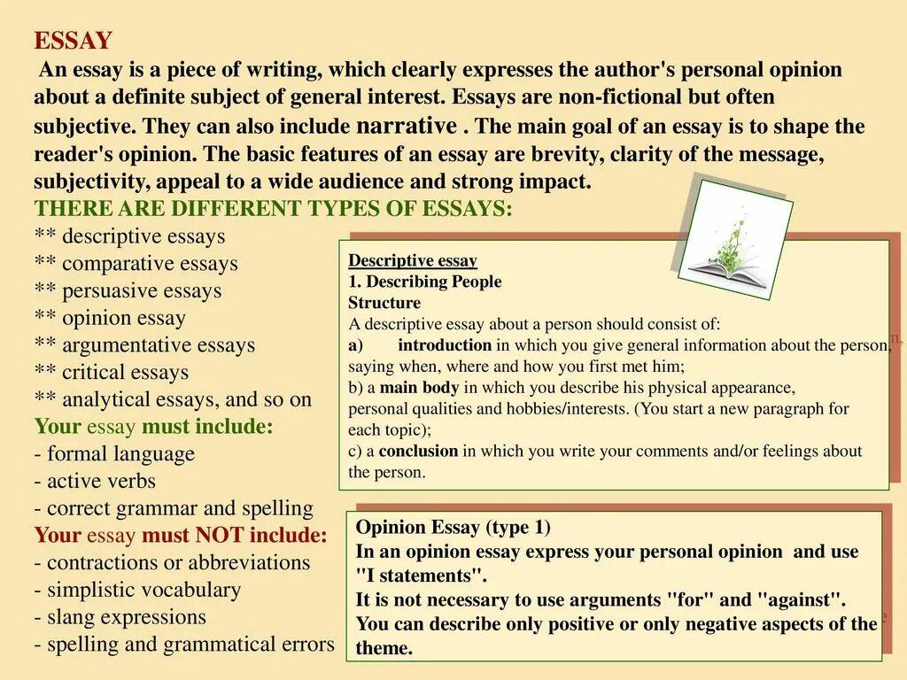 Personal opinion. Argumentative Comparative essay. Definite subject. Definition about nordstorm. Write which of the following