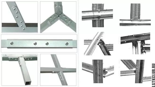 Сборка без сварки. Соединение профильной трубы 40х20 без сварки. Соединитель профильной трубы 20х40. Соединение профильных труб болтами. Соединитель для профильной трубы 80х80.