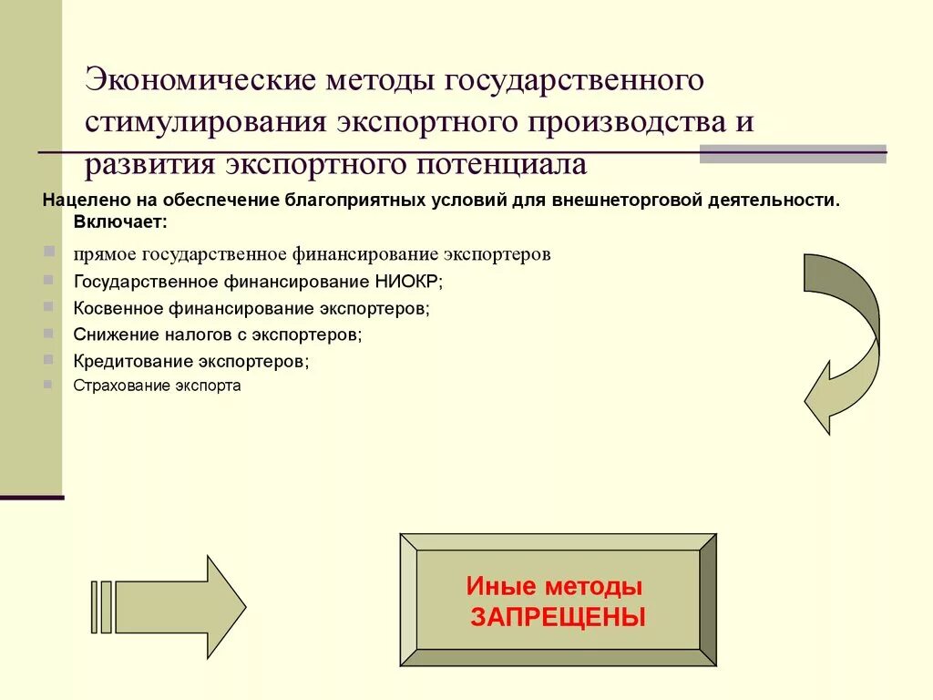 Меры экономического стимулирования. Экономические методы стимулирования экспорта. К экономическим методам стимулирования экспорта относятся. Меры по стимулированию экспорта. Средства стимулирования экспорта.