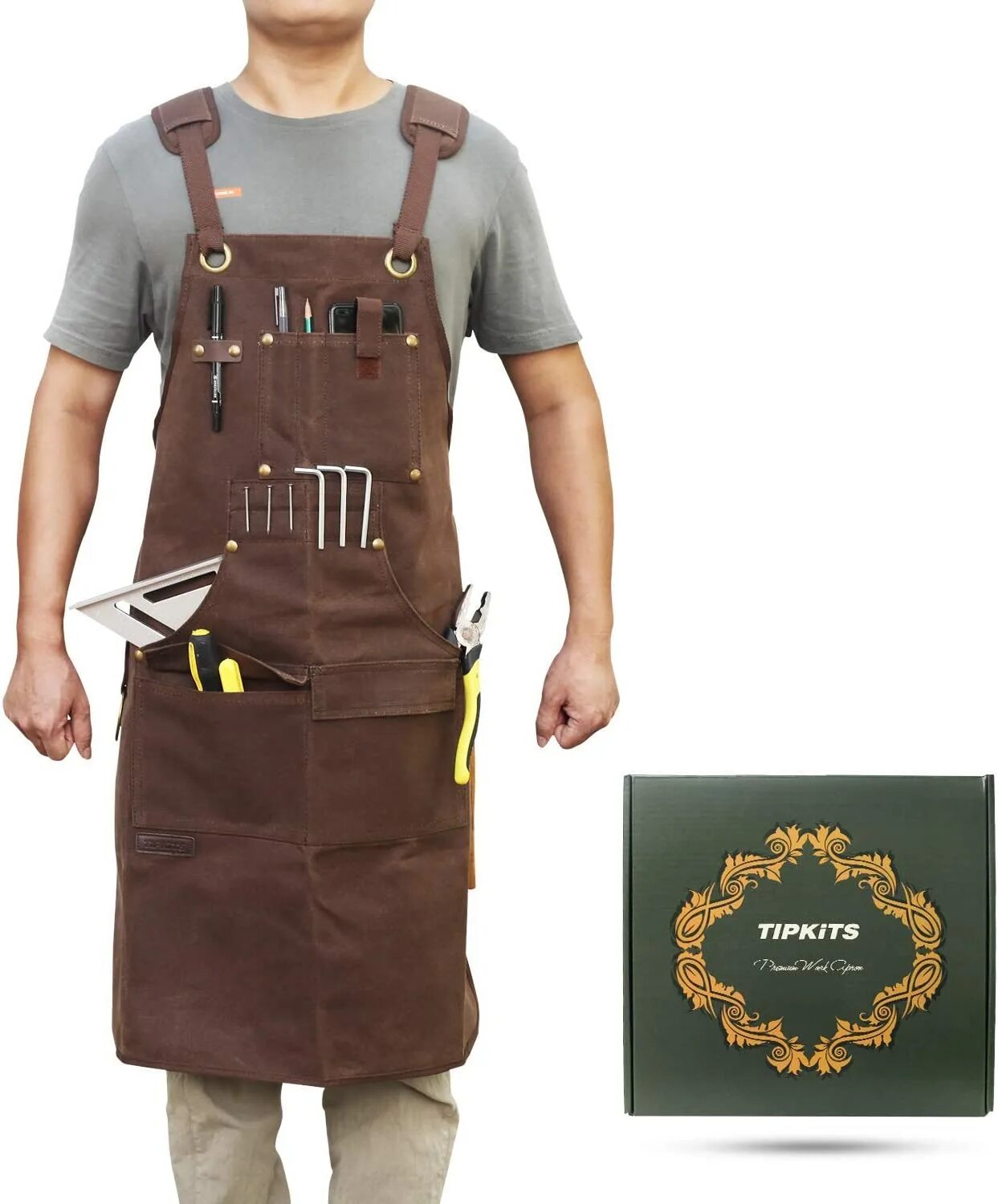 Best Woodworking Tool Apron. Woodworking Apron for big guys. Pocket worker. Безопасность фартука