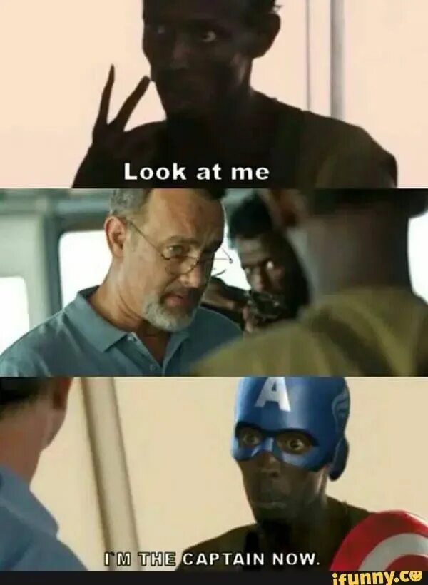 The captain says that the landing. Im the captain now. look at me im the captain now. capitan look мем.