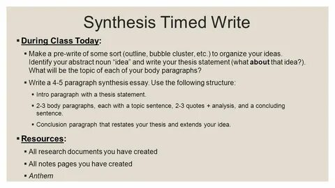 Synthesis Essay Thesis Sample - Thesis Title Ideas for College.