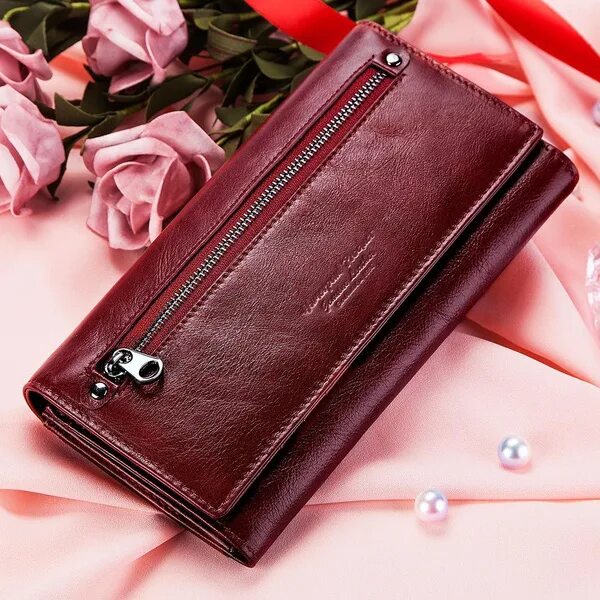 Women's Fashion Long Section Wallet Card package Buckle phone bag купить недорог