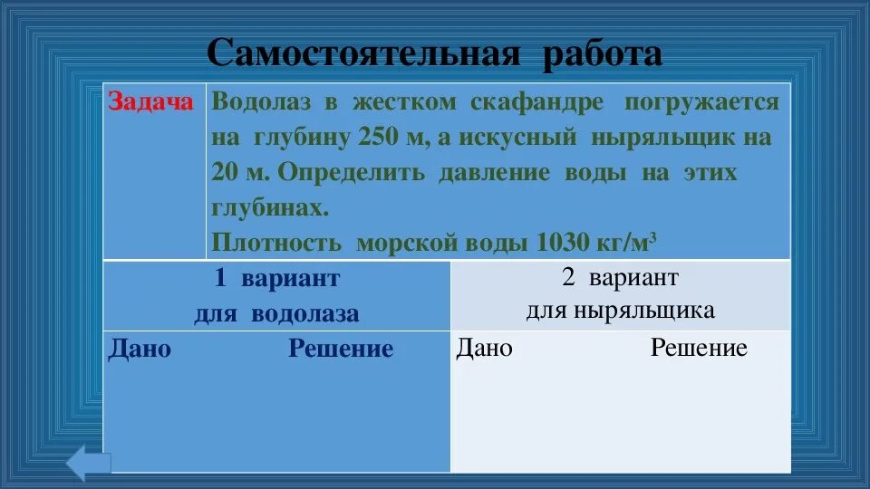 Рассчитайте давление воды на глубине 20 м. Водолаз в жёстком скафандре может погружаться на глубину 250 м. Жёсткий водолаз. Давление воды на глубине 250м.