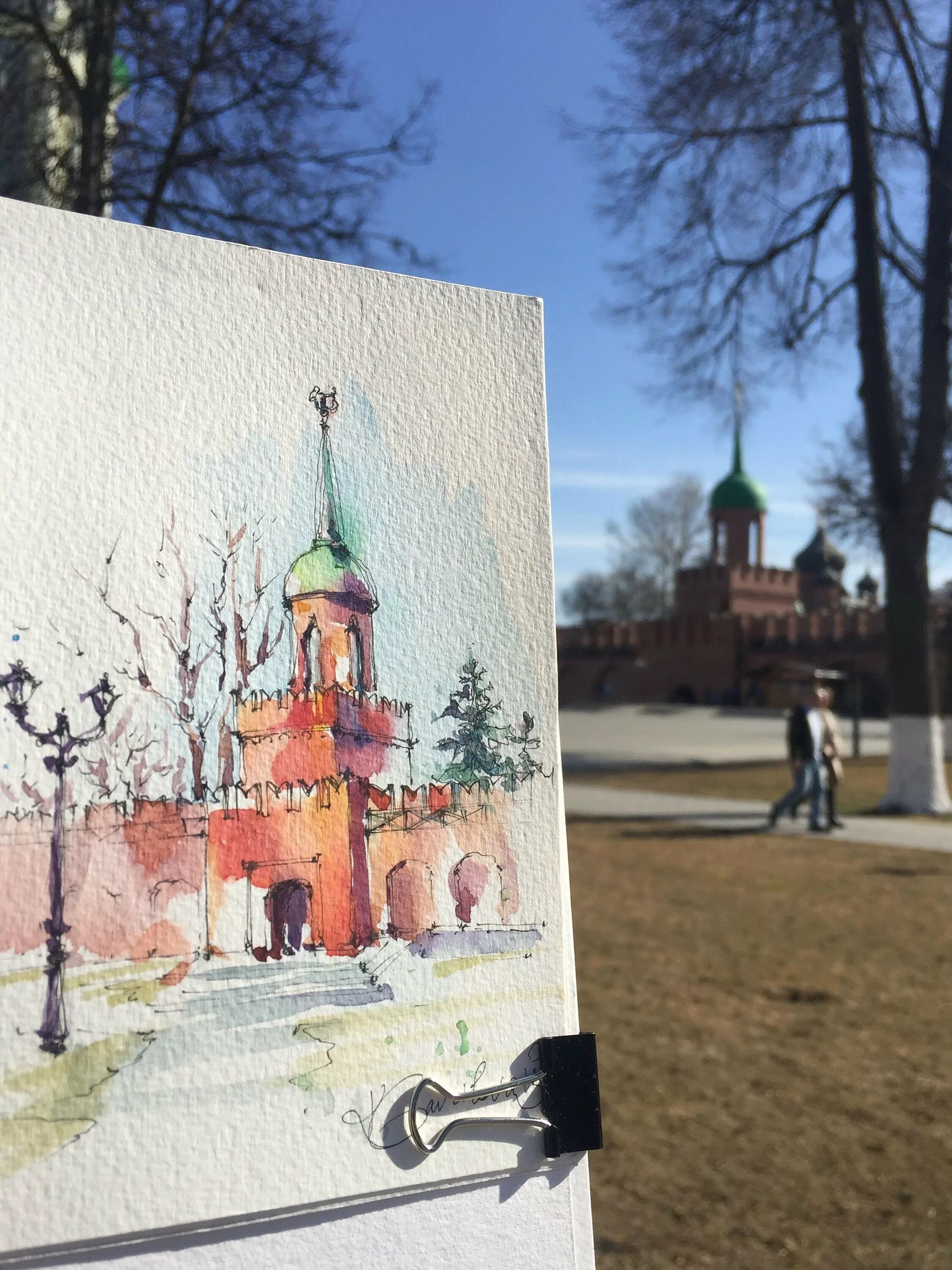 Тульский кремль акварель. Тульский кремль акварель. Вид города тула акварель. Тула иллюстрация. Рязань кремль акварель.