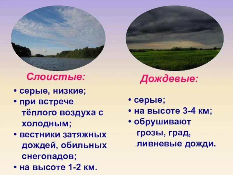 Облака окружающий мир 3 класс. Облака и осадки 5 класс человек и мир. Туман окружающий мир. Низкая облачность презентация. Какие облака могут принести затяжные дожди