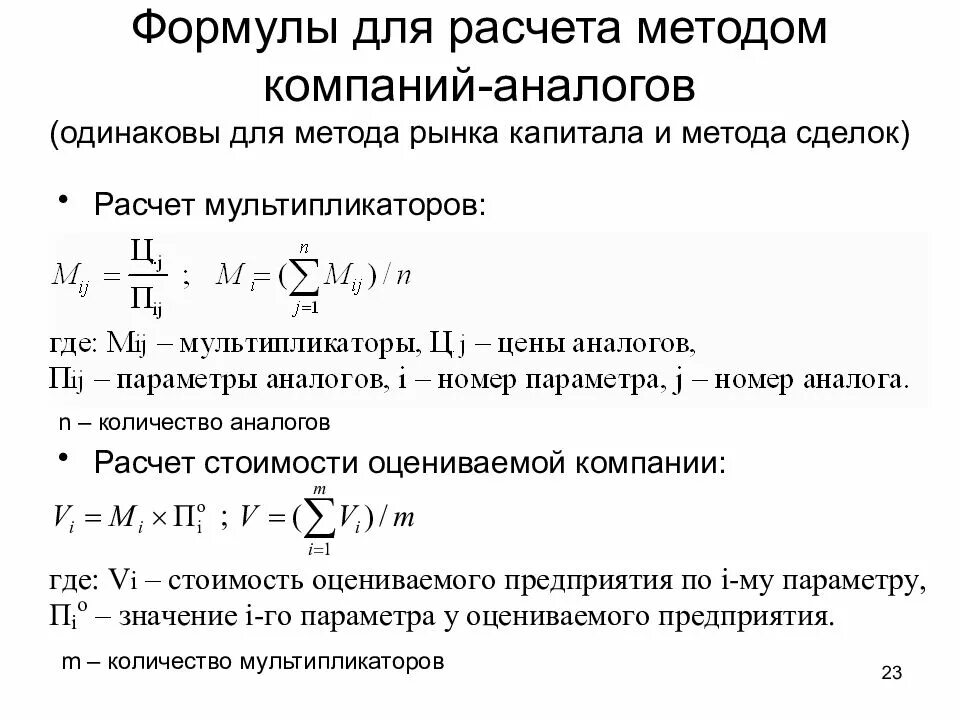 Метод рынка капитала в оценке бизнеса формула. Формула оценки бизнеса. Оценка стоимости компании. Метод компаний-аналогов (рынка капитала) для оценки бизнеса.. Рыночная оценка капитала стоимость