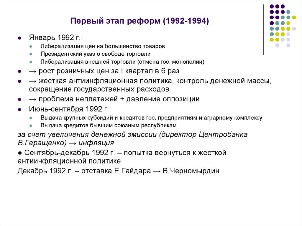 Денежная реформа январь 1992. Реформы 1992-1994. Реформы 1992. Программа экономических реформ 1992-1993. Радикальные экономические реформы 1992