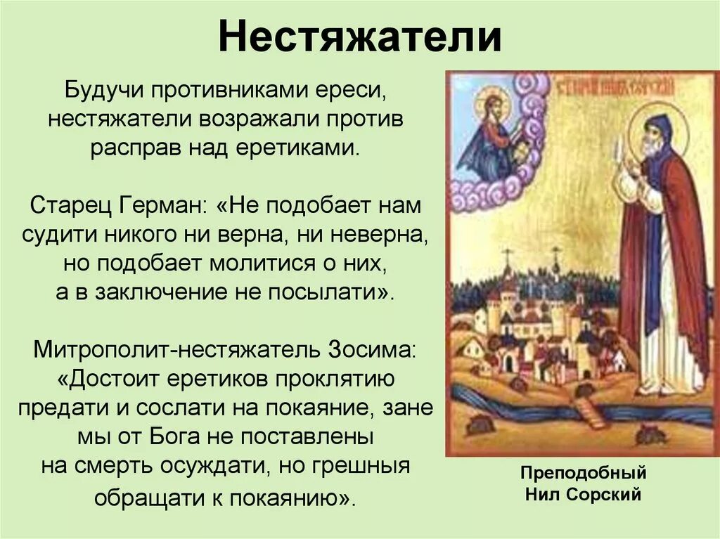 Нестяжатели термин. Иосифляне и нестяжатели спор. Нестяжатели это в истории. Нестяжатели. Нестяжатели это в истории.